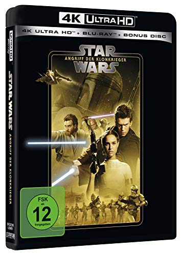 Star Wars: Episode II – Angriff der Klonkrieger – 4K Blu-ray (UHD + Blu-ray Disc + Bonus Blu-ray)