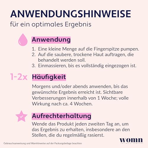 womn Intimate Comfort INGROWN HAIR SERUM - Serum gegen eingewachsene Haare, Rasierpickel & Hautverfärbungen, 50 ml – Bild 6