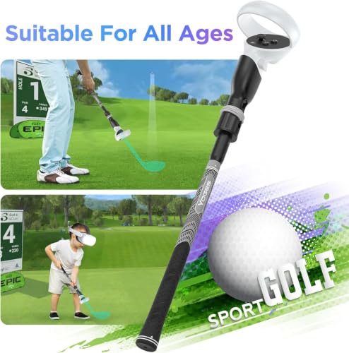 YOGES VR Golf Club Handle Quest 2