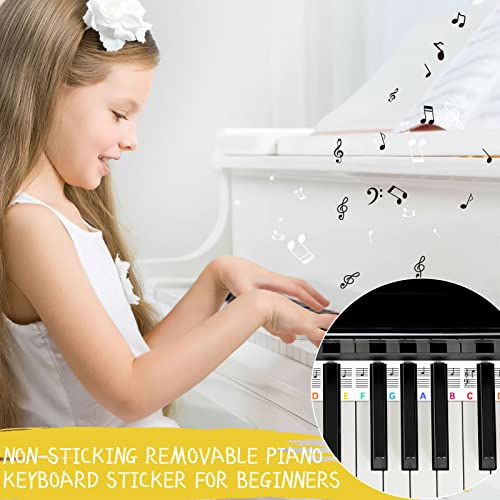 Étiquettes amovibles pour clavier de piano,Autocollants pour clavier de piano pour débutants,En silicone,88 touches,Accessoires de clavier de piano pour enfants,Réutilisable et livré avec une boîte - Les Beatles, Paul McCartney, John Lennon, RIngo Starr, George Harrison Étiquettes amovibles pour clavier de piano,Autocollants pour clavier de piano pour débutants,En silicone,88 touches,Accessoires de clavier de piano pour enfants,Réutilisable et livré avec une boîte – Image 3