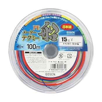 ８号メーターテクミー Amazon.co.jp: ゴーセン(GOSEN) PEライン メーターテクミー船
