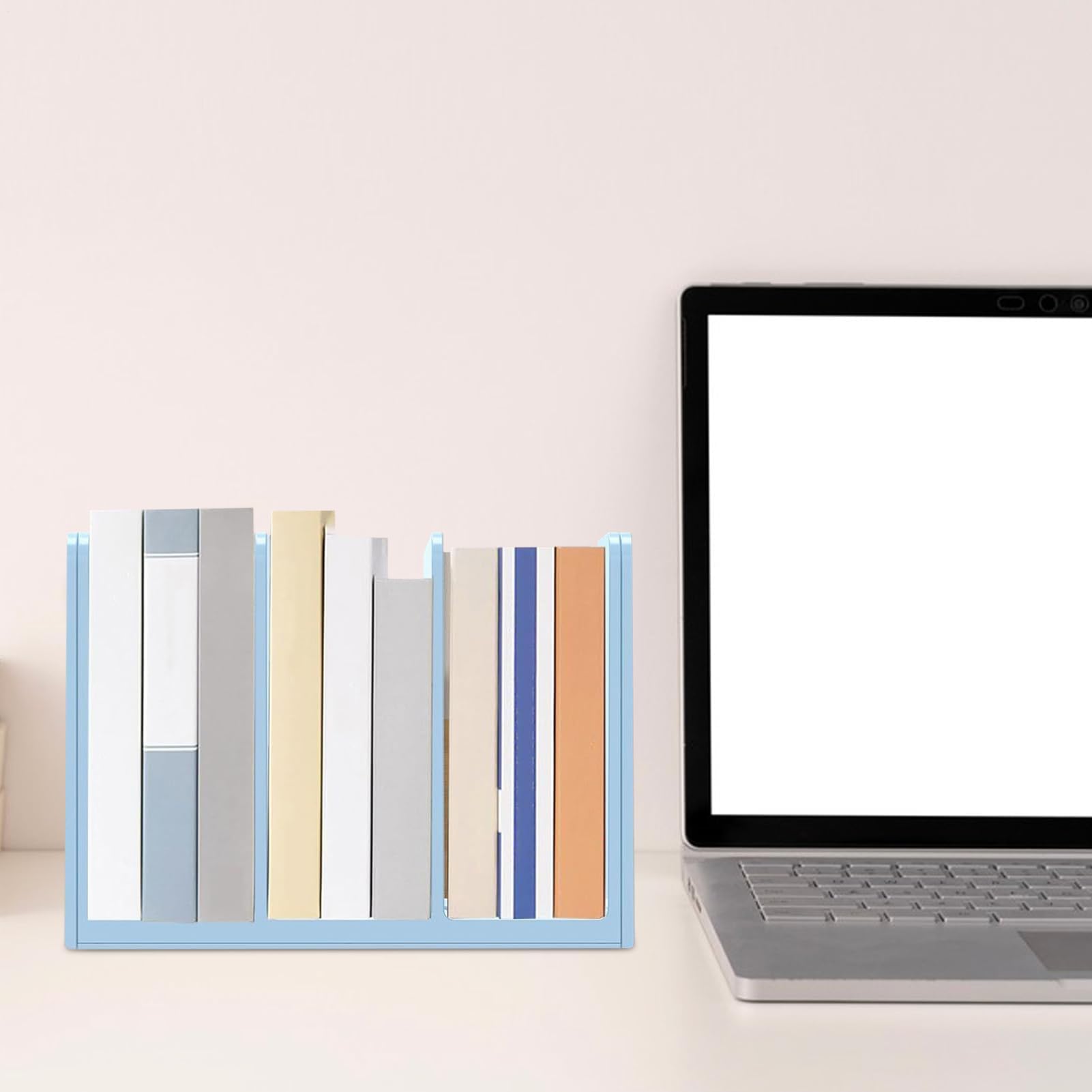 Cartella retrattile a 5 sezioni per scrivania, classificatore di documenti per ufficio, scuola, università, casa e appartamento, soluzione di archiviazione desktop efficiente per studenti