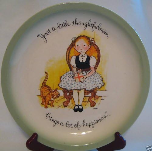 HOLLY HOBBIE COLLECTORS EDITION PLATE JUST A LITTLE THOUGHTFULNESS BRINGS HAPPINESS