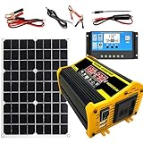 Photo Gallery levigationlu pannelli solari portatili, pannello solare da 400w con inverter fotovoltaico, pannello solare da 18w e controller da 30a, kit completo per solare fuori rete black-220v Photo Gallery levigationlu pannelli solari portatili, pannello solare da 400w con inverter fotovoltaico, pannello solare da 18w e controller da 30a, kit completo per solare fuori rete black-220v