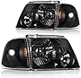 ECCPP Headlight Assembly For Ford For Explorer 2002-2005 Driver and Passenger Side Headlamps