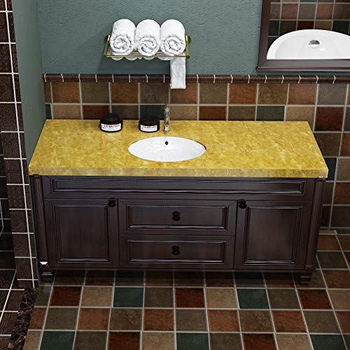 BURGELIY Marble Countertop Peel and Stick Marble Contact Paper for Countertops Vinyl Waterproof Self Adhesive Countertop Contact Paper Marble Wallpaper for Bedroom Bathroom Kitchen 15.7"x80"