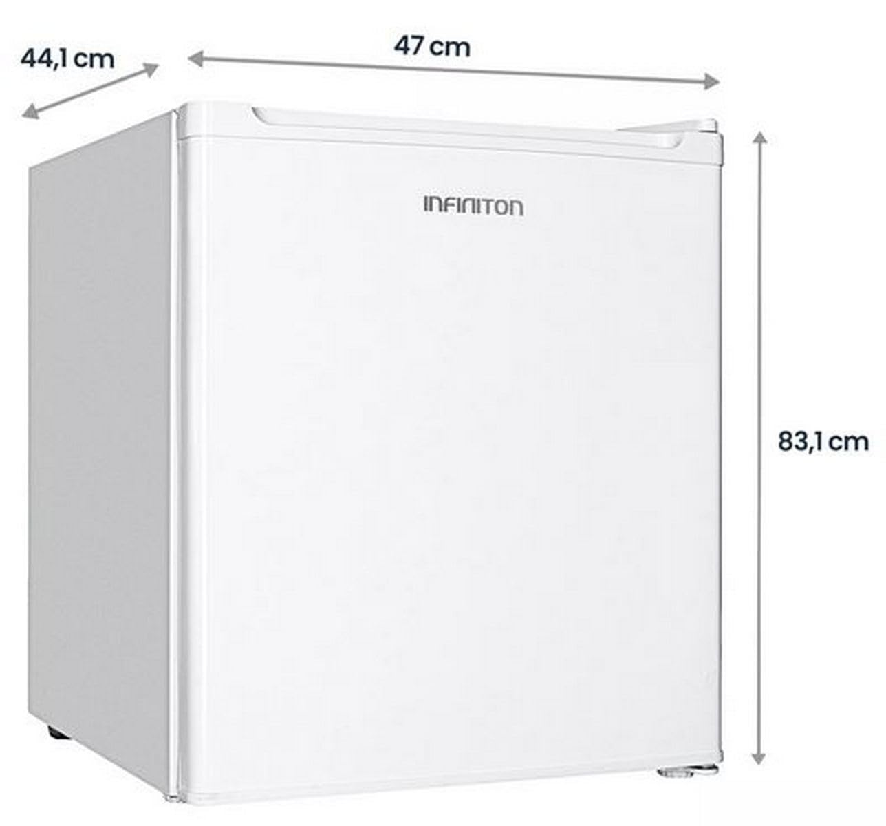 Congelador Vertical Infiniton CV-33L5WDC, 33 Litros, 51 cm de Altura, Ciclico, Puerta Reversible, Clase Energetica D Blanco