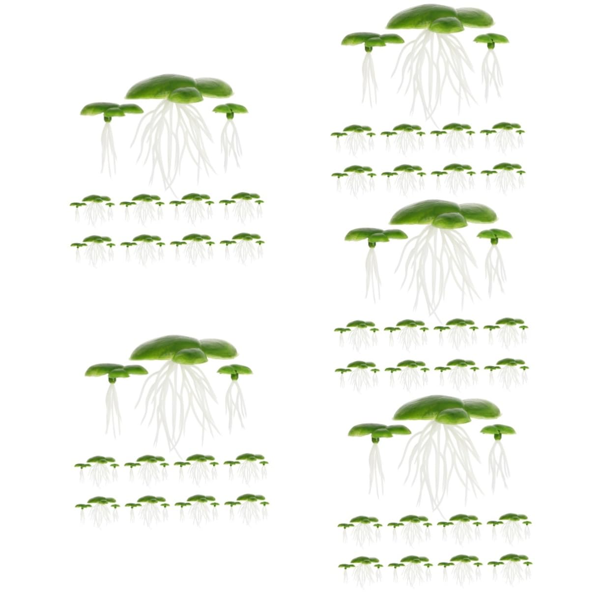 Toddmomy 5ensembles Plantes Flottantes Simulées pour Aquarium Décoration Plastique De Faux Canards pour Aquatique Naturel