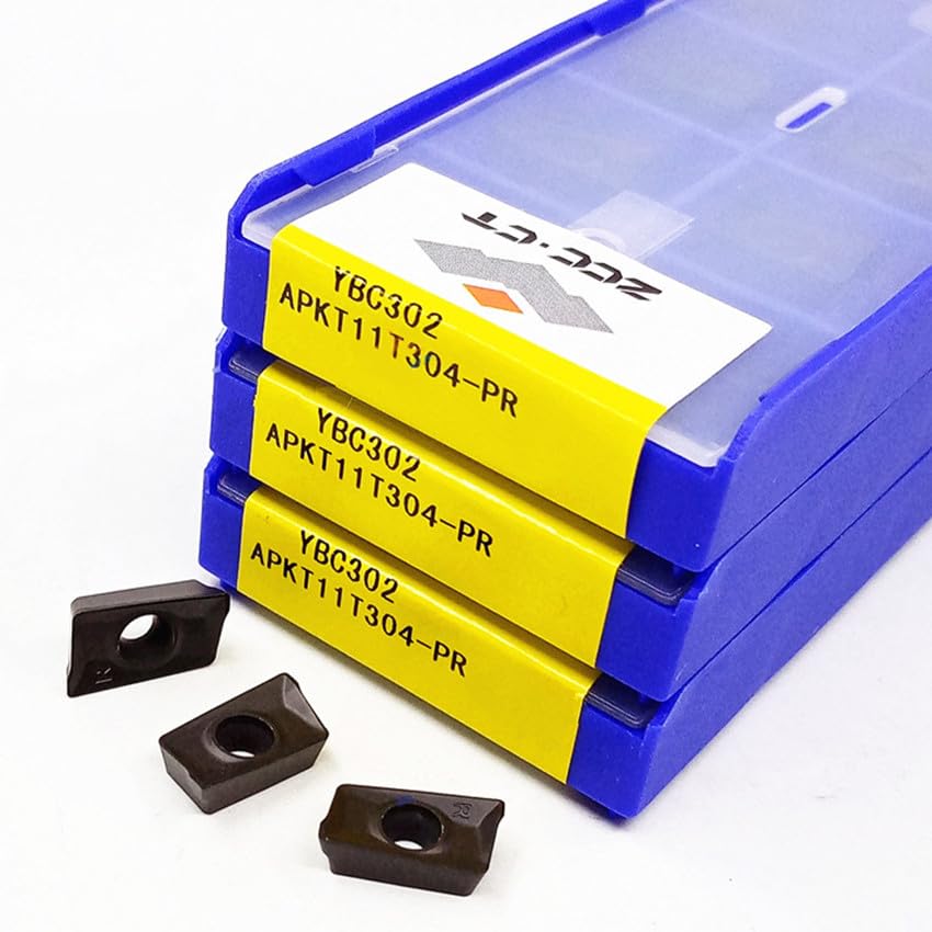 Tool Part for APKT11T304-PR YBG202/APKT11T304-PR YBG302/APKT11T304-PR YBC301/APKT11T304-PR YBC302 CNC Inserts 10pcs/Box - (Angle: APKT11T304-PR YBG202 / Shank Diameter: 50pcs)