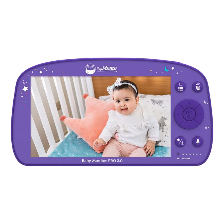 SoyMomo Baby Monitor Pro 2.0 with HD Camera, Smart Baby Monitor with Video, Two-Way Audio and 5.5" Screen, Night Vision, Temperature Sensor, ECO Mode and 355º Rotation - Afbeelding 5