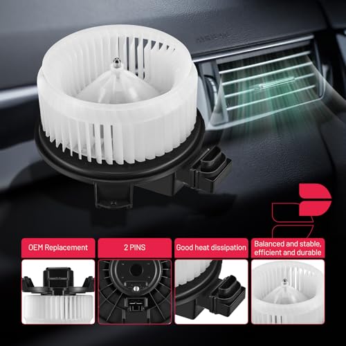 Image of BDFHYK AC Heater Blower Motor Fan 700289 Compatible with Mazda 2007-2015 CX-9,Compatible with Ram 2014-2021 ProMaster 1500 2500 3500,HVAC Blower Motor Assembly Replacement for TD1161B10 BM00246C
