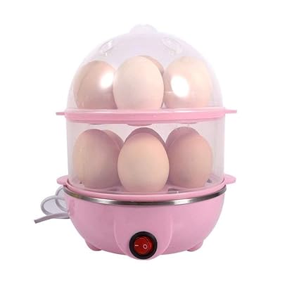 MADDELENA Multi Function Electric Automatic 2 Layer 14 Egg Boiler Cooker Double Layer Egg Boiler Electric Automatic Off Egg Poacher for Steaming, Cooking