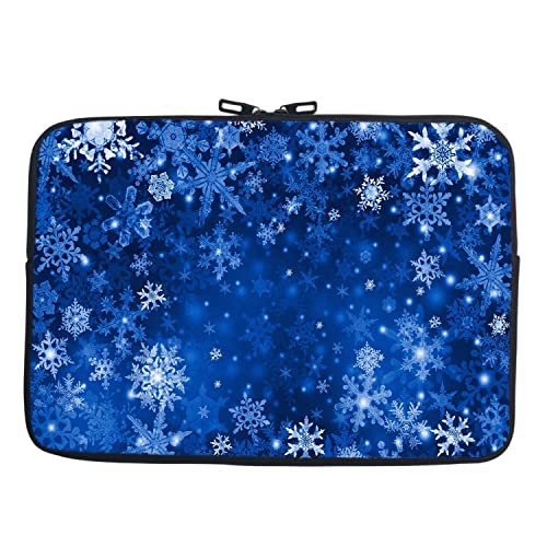 Image of TheSkinMantra Chain Laptop Sleeve Bag Compatible with Laptop /Macbooks /Chrombook /Notebook /Zbook (13.3 Inch [Chain], Snow Flakes)