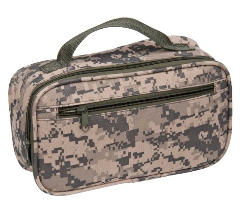 ACU Digital Camouflage Overnight Toiletry Bag with Zippered Front Pocket