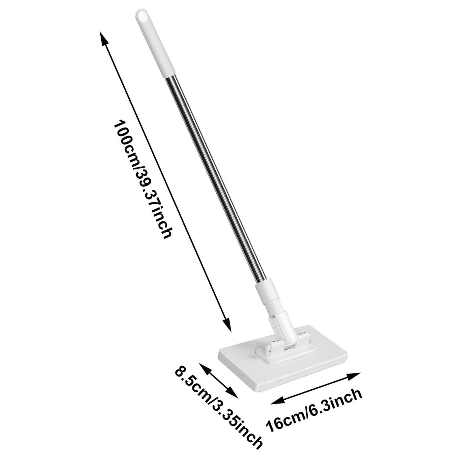 Sistema de fregona de polvo manos libres con 4 paños reutilizables, mini fregona compatible, cabezal giratorio de 360° para una limpieza eficiente del suelo, pared, baño y cocina