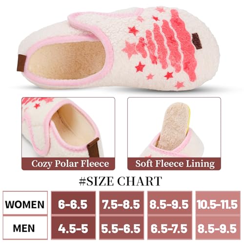 Image of Ibeauti Women Mens House Slippers Lightweight Comfy Barefoot Slipper Socks Rubber Sole House Shoes for Indoor /Outdoor Bedroom Travel