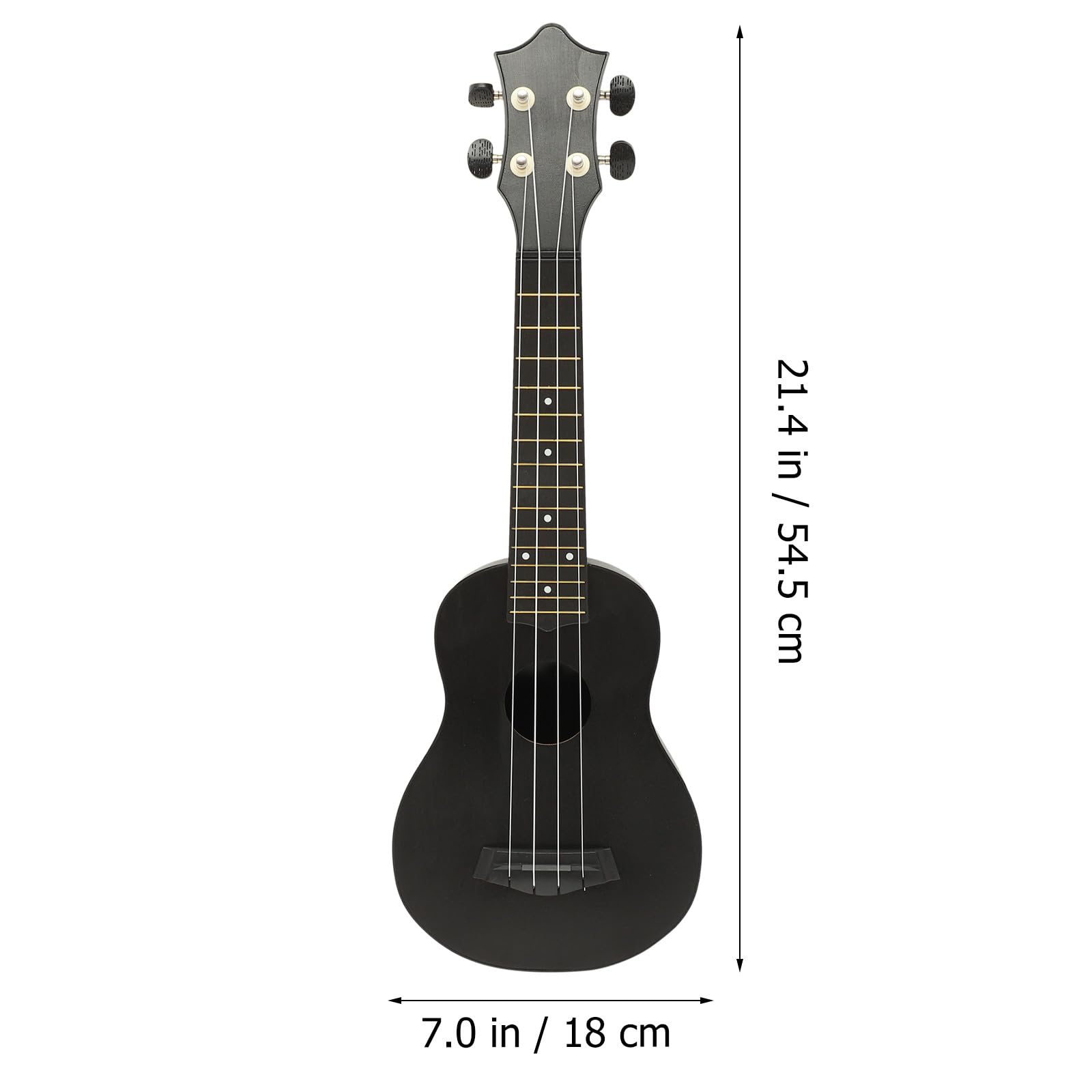Ukelele para Principiantes Niños Guitarra Acústica de Madera Soprano 21 Pulgadas Instrumento Musical Fácil de Tocar y Resistente Desarrollo Infantil Color Aleatorio