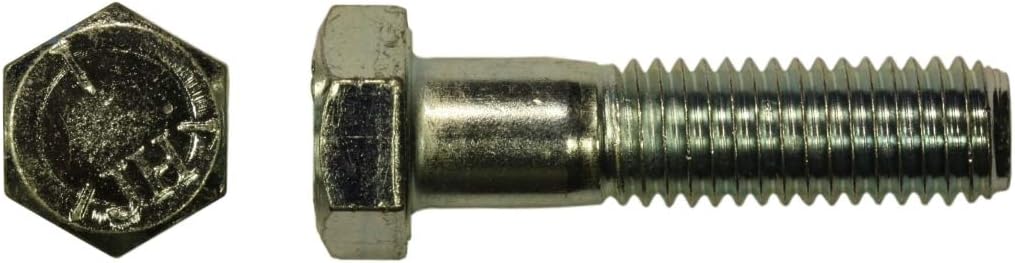 (5 Pcs) 1/2"-13 x 8" Grade 5 Hex Head Bolt Zinc - U-Turn