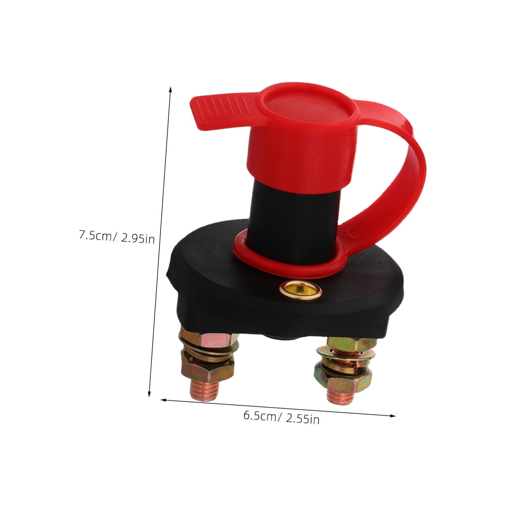 Gatuida Universal Rv/boat Battery Disconnect Switch 2 Hole Marine Battery Isolation Switch