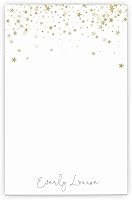 Vista 1 de Personalized Notepads for Girls, Gold Stars Theme, Stationery for Girls Personalized Notepad Set, Letter Writing Paper - 5.5inch x 8.5 inch, 50
