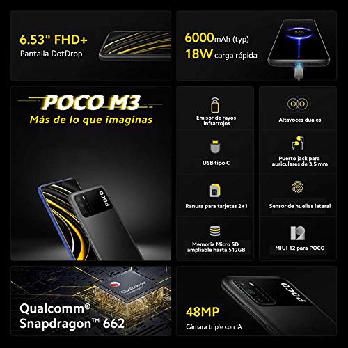 Xiaomi Poco M3 128GB 4GB Ram Versão Global Preto