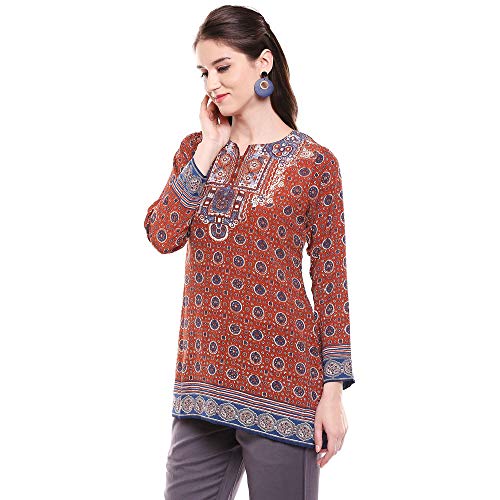 Image of BIBA Women's Synthetic Straight Kurta
