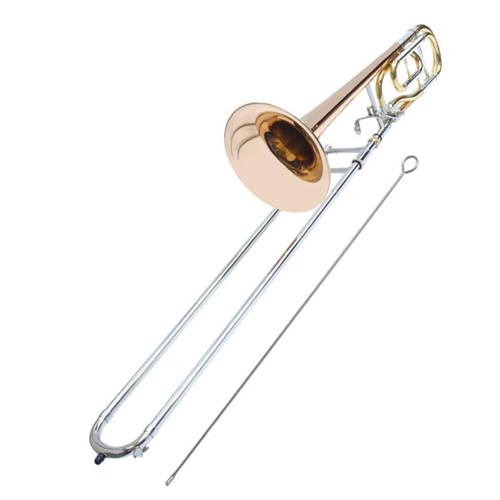 Instrument Puzon Puzon Tenorowy Z Tonacją B Dur Do F Z Białą Miedzią Zmieniający Wysokość Dźwięku