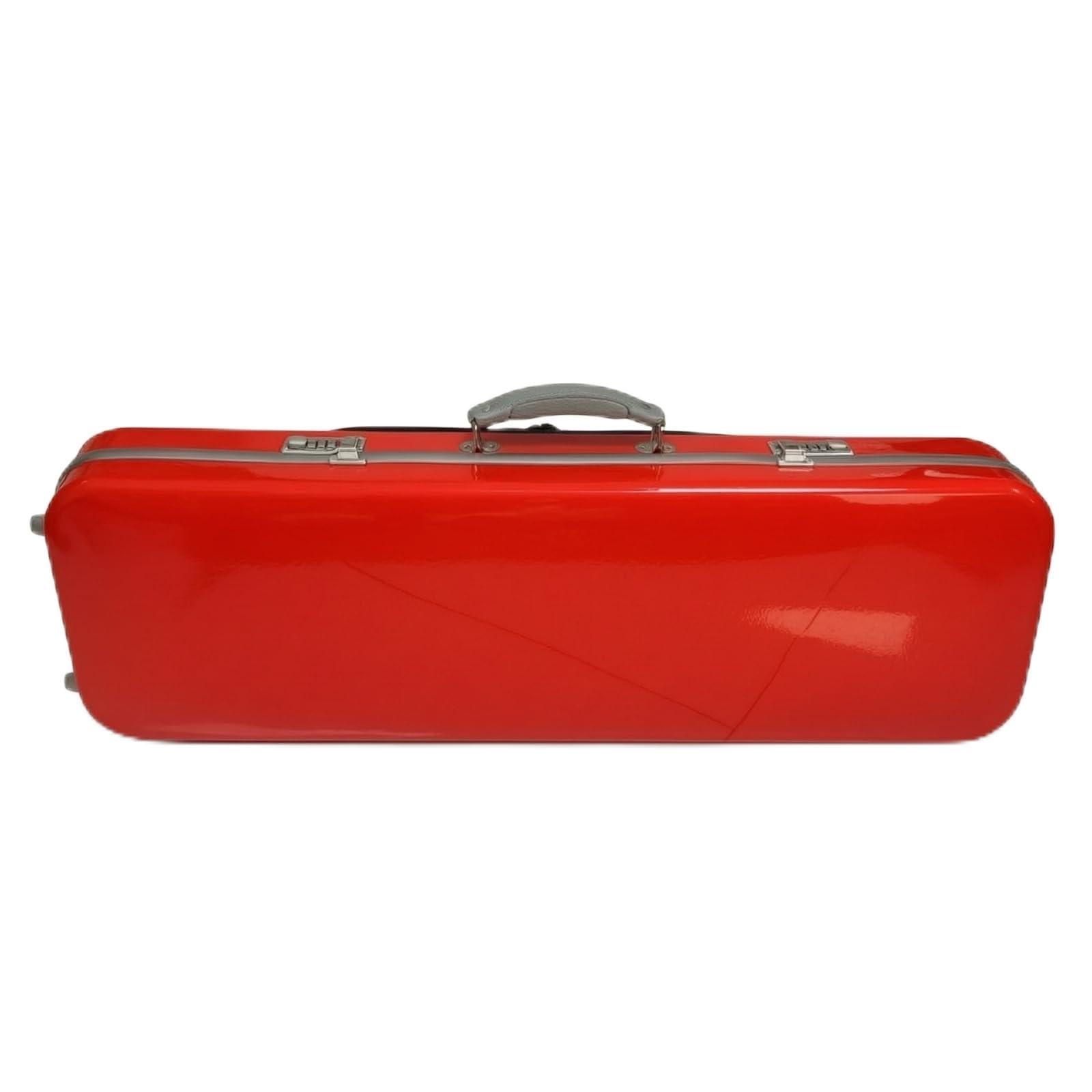 kowaku Funda Protectora para Violín 4 Palabras, Array, Rojo con Rayas Grises con Bolsa De Partituras + Cerradura De Combinación