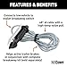 CURT 52020 Replacement Trailer Breakaway Switch Lanyard
