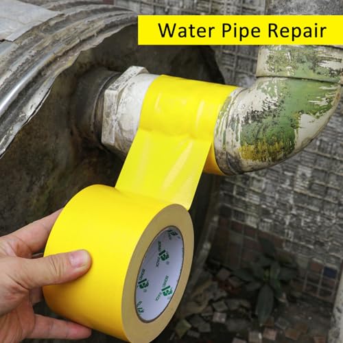 Image of BOMEI PACK 3 Inch Yellow Duct Tape Waterproof,Heavy Duty,3 Inch x 35 Yards,9 Mil Industrial Grade Yellow Duct,No Residue,Strong,Flexible and All Weather,Professional for Indoor & Outdoor Use