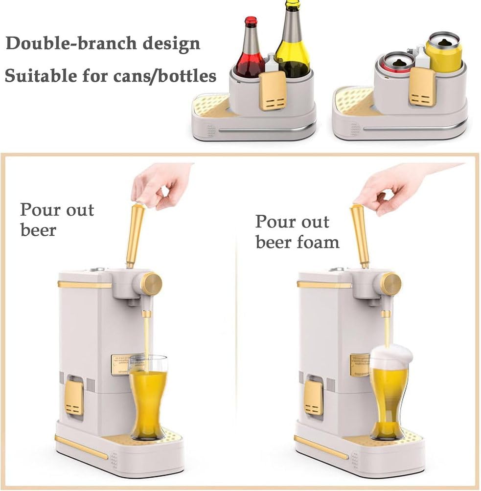 Dispensador De Cerveza, Espumador De Cerveza Portátil, Espuma Vibratoria Dispensador De Cerveza, Regalo De Amantes De La Cerveza