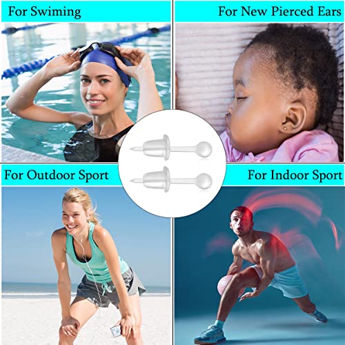 Plastic Earrings,Clear Earrings For Work And Earring Backs 200Pcs Hyperallergic Comfortable Earrings For Men&Women Silicone Earrings Clear Stud Earrings #TOP3