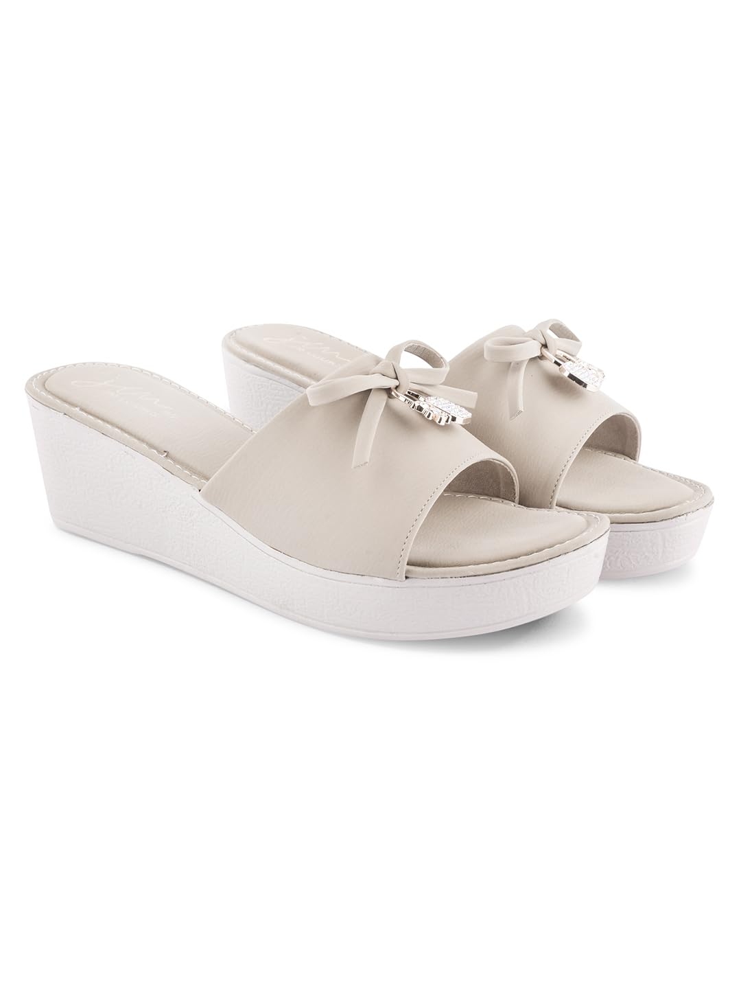 JM LOOKS Fancy Casual Wedges Block Heel Sandals For Women & Girls | Stylish Heel Fashion Sandal | (Cream, 39) (B0D6BPFQS5) Amazon Price History, Amazon Price Tracker