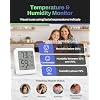 BN-LINK Digital Hygrometer Indoor Room Thermometer, Accurate Temperature and Humidity Meter with Large LCD Monitor for Home, Bedroom, Terrarium, Incubator, Greenhouse, 1 Pack