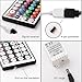 Yiliaw 44 Key IR Remote Controller Kit - Wireless Rectifier Control Box & DC 24V 3A Power Supply Adapter for RGB LED Strip Lights