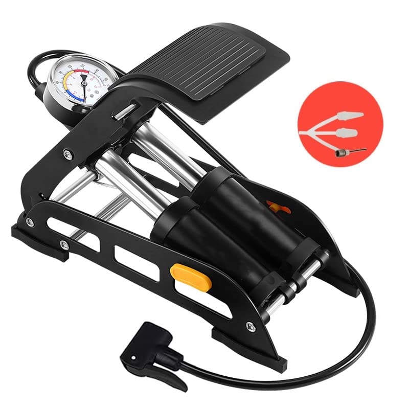 Amazon | 自転車フロアポンプ 170PSI精密圧力計付き 自転車