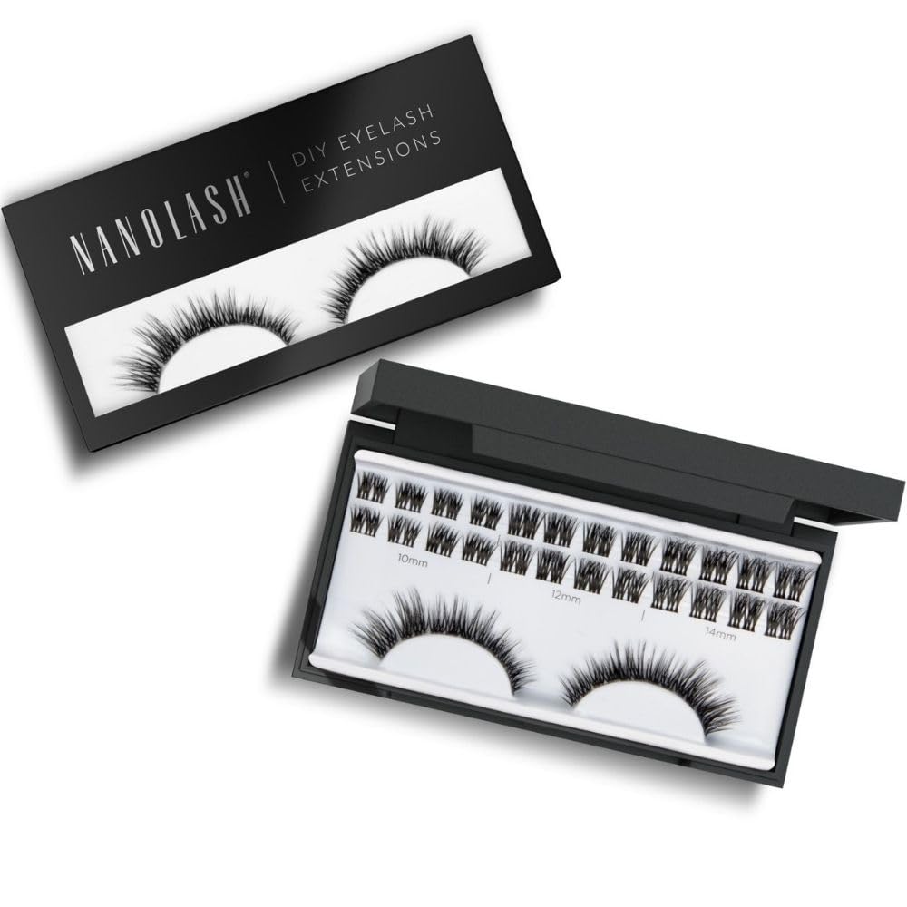 Nanolash DIY Eyelash Extensions 36 pcs, cluster lashes DIY