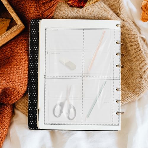 30 Stück Photocard Binder A5 Binders Taschen 6 Löcher Wasserdichter Loseblatt Ordner, 4p Photocard Sleeves Wasserdicht Durchsichtige Pvc Binder Für Datei Rechnung Karte Foto