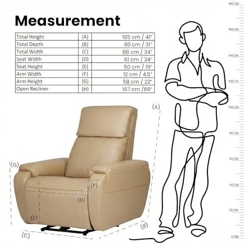 Image of Zeus Motorized Recliner | Premium Leatherette Upholstery | Single Seater Recliner Sofa for Office, Corporate & Hospitality | Ergonomic, Sleek & Space-Saving Design | 18 Months Warranty