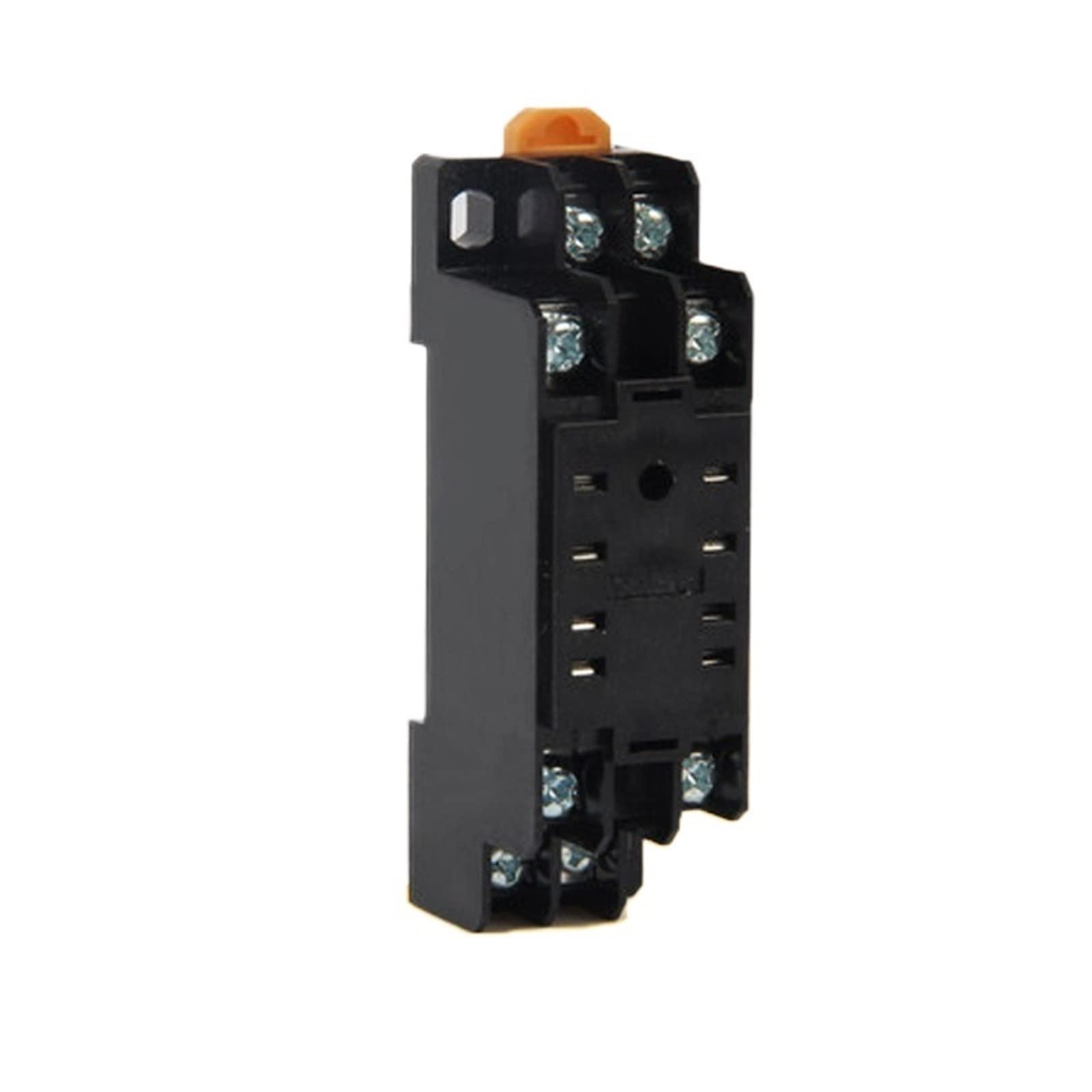 VDOQTLJT 5PCS P56 8 Pin Terminal Relay Socket Base Black for PYF08A / HH52P MY2NJ Power Electromagnetic DIN Rail