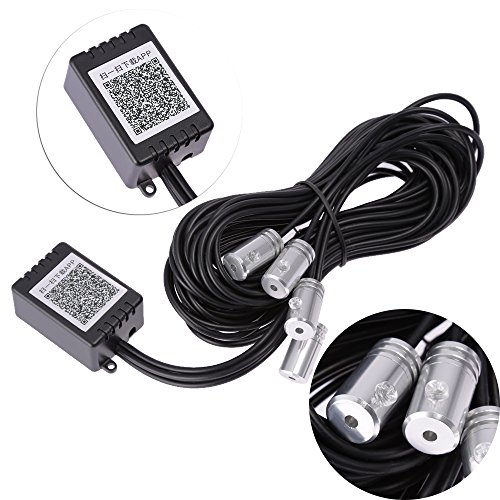 Saihisday RGB LED Car Interior Neon EL Strip Light Sound Active Bluetooth Phone Control 6M (Fit iOS and Android) - Thumbnail 4