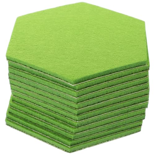 BCOATH 6 Hexagon Soundproofing Felt Panels Office Decorative Bulletin Boards Wall Stickers