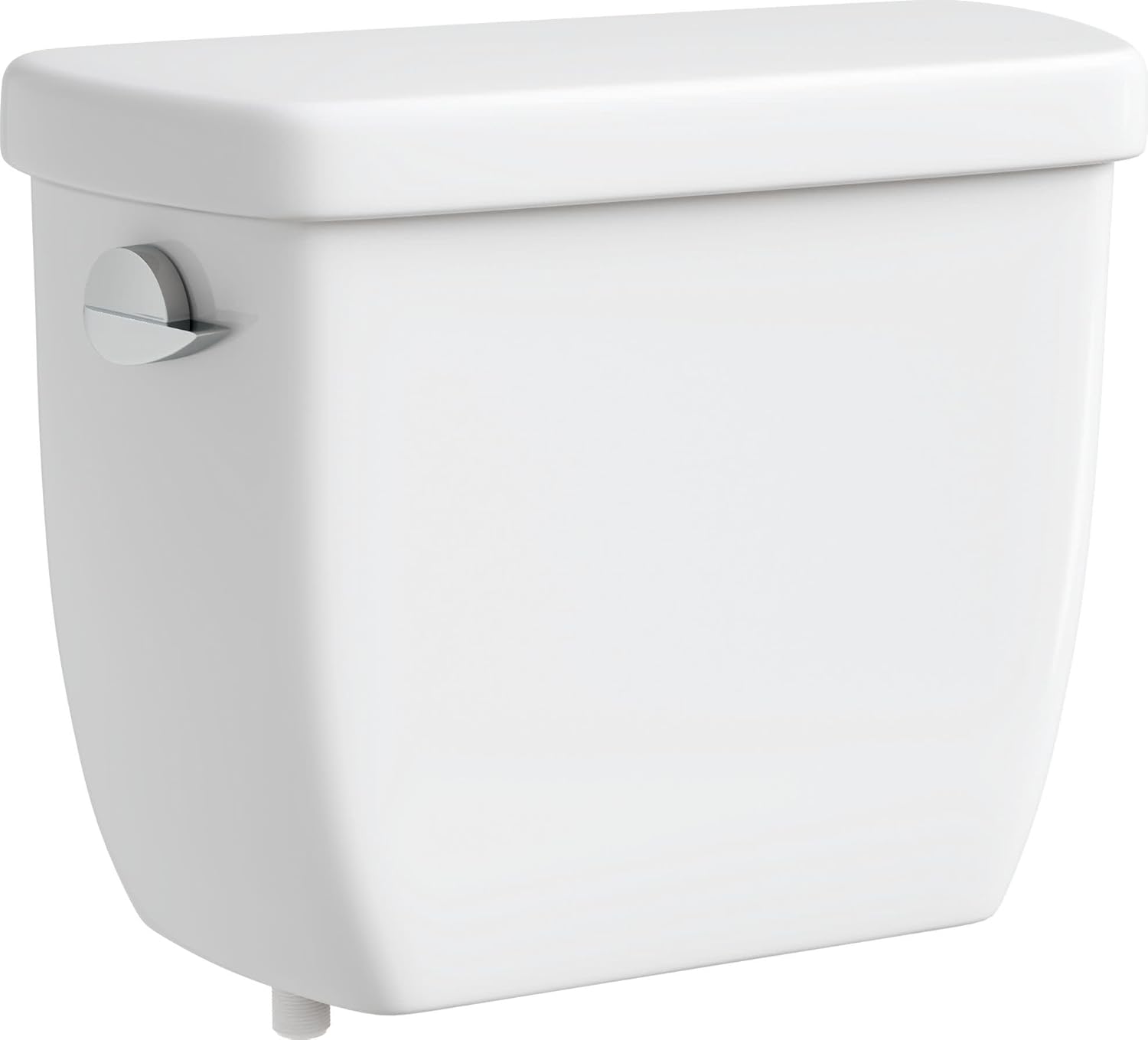 Quddiem view of the PROFLO PF9412C Edgehill Toilet Tank in white.