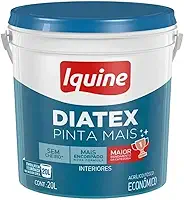 Tinta Látex Branco Neve Antimofo Diatex 20L Iquine Alta Cobertura e Proteção