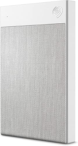 Image of Seagate Ultra Touch 2 TB External Hard Drive Portable HDD USB-C 3.0, 6 Months Mylio and Dropbox Subscription, and 3-Year Rescue Services - White (STHH2000402)