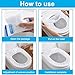 Krijuess 100 Pack Disposable Toilet Seat Cover Waterproof Non-Woven Fabric, Disposable Toilet Seat Covers for Travel, Disposable Seat Covers for Outing Hotel Hospital Public Toilet (Individual Package