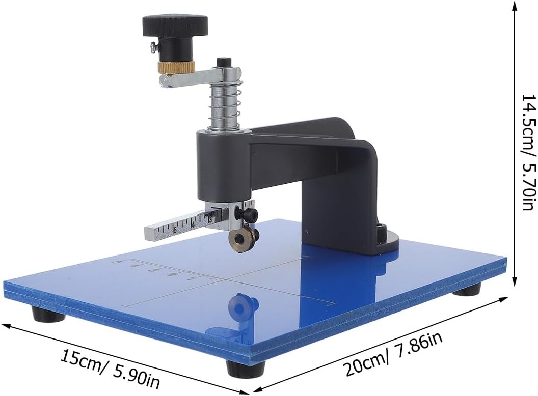 WRITWAA Manual Circular Glass Cutter Tool Kit - Adjustable Lens Circular Cutting Device with Precision Cutting Disc for Stained Ordinary Glass