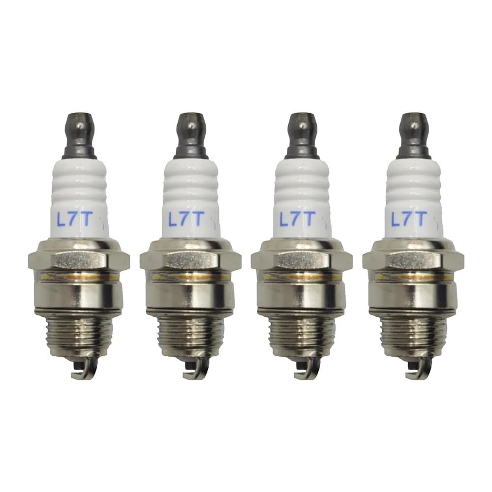 Bujía L7T compatible con motosierras y motosierras, repuestos for herramientas de jardín (4 unidades)