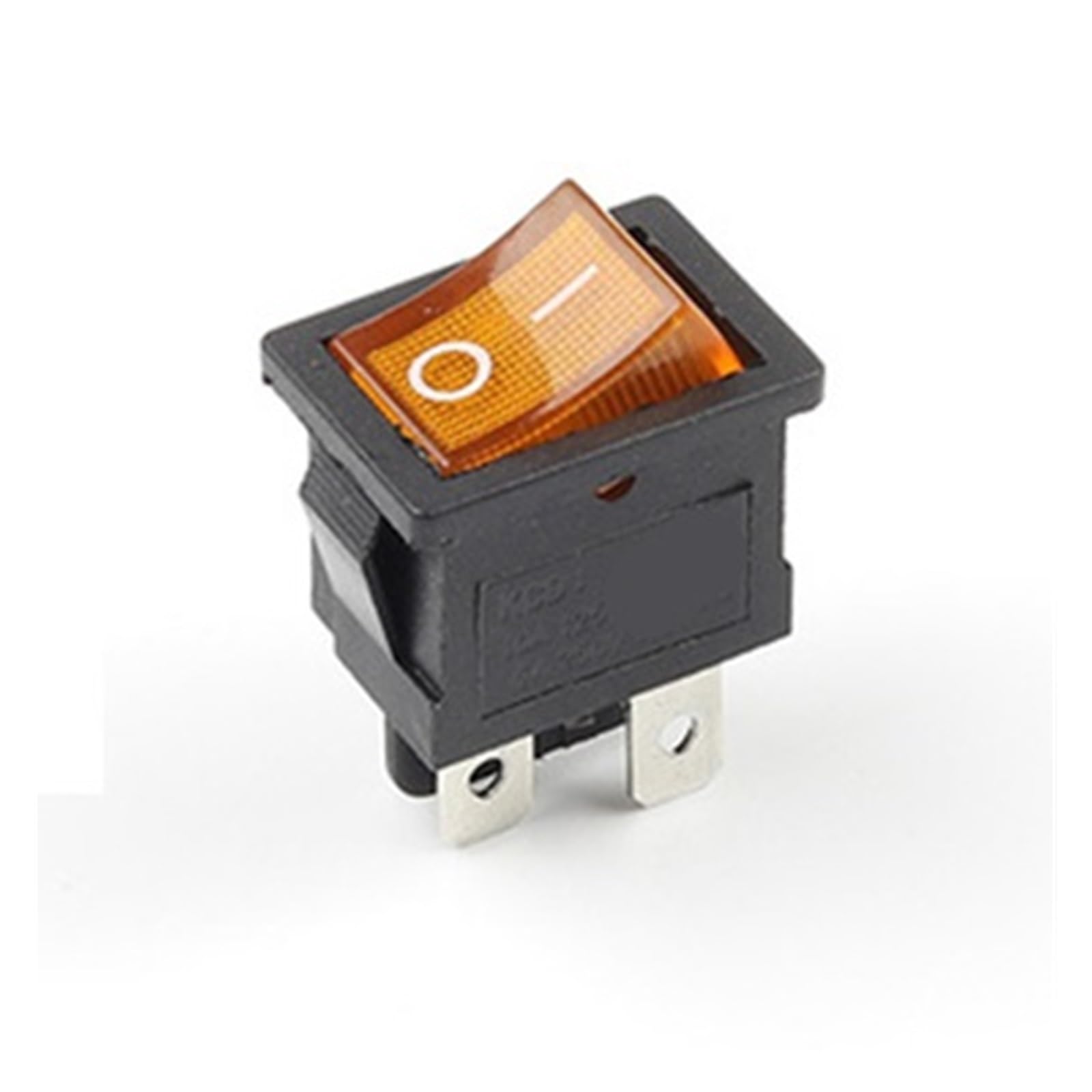 5 Piezas KCD1 6A/250V AC 10A/125V 21 * 15mm Interruptor Basculante De 4 Pines ON-Off(with Yellow Light)