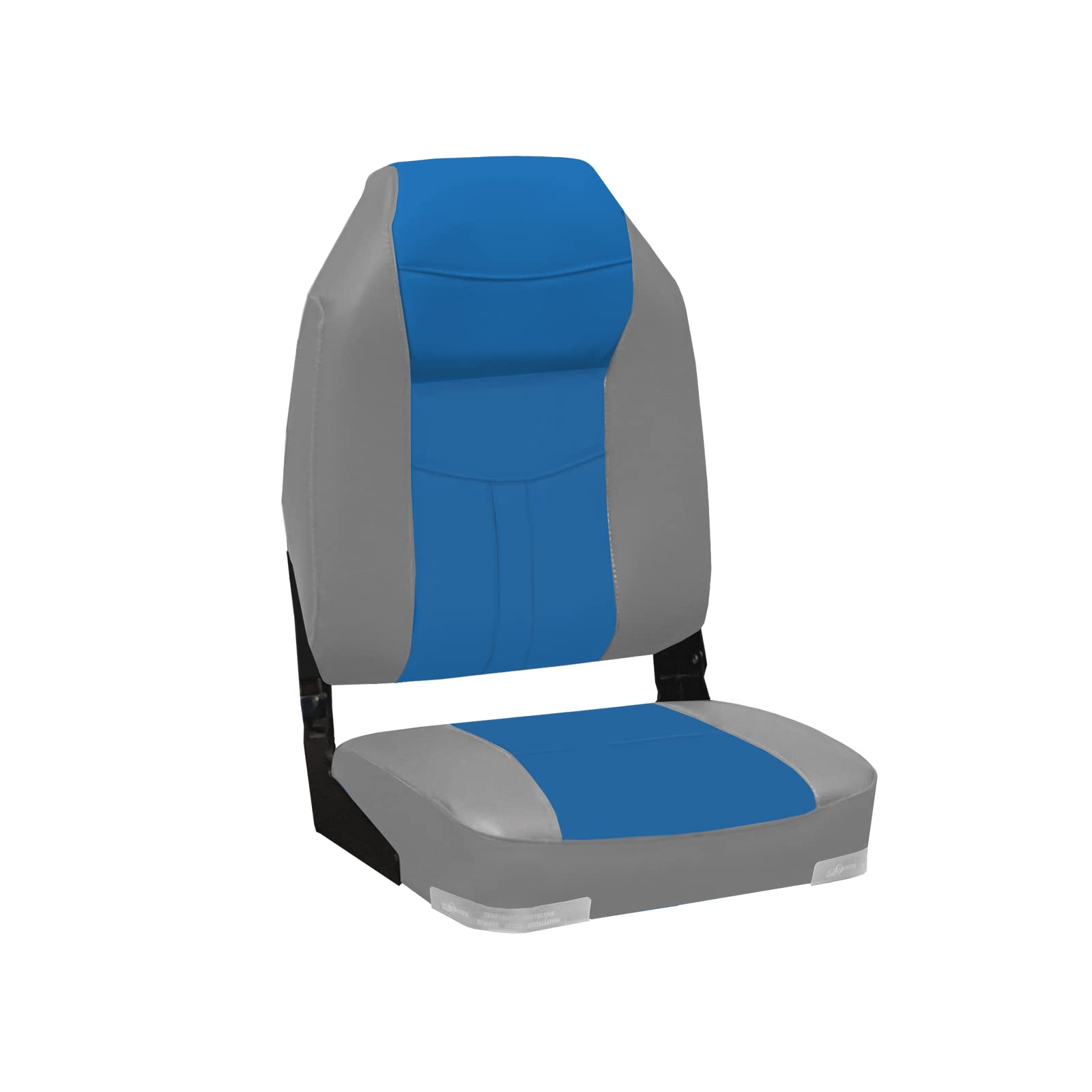 Siège De Bateau Pliable Luxe - Dossier Bas - Confortable Et Imperméable - Pour Pêche, Navigation - 39x43x60cm